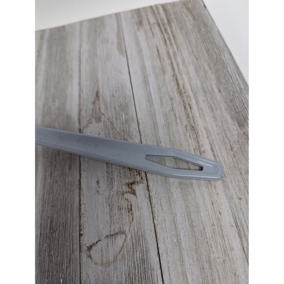 King Kraft #1 Country Blue Nylon Plastic Slotted Spoon 11" Vintage - Picture 3 of 7